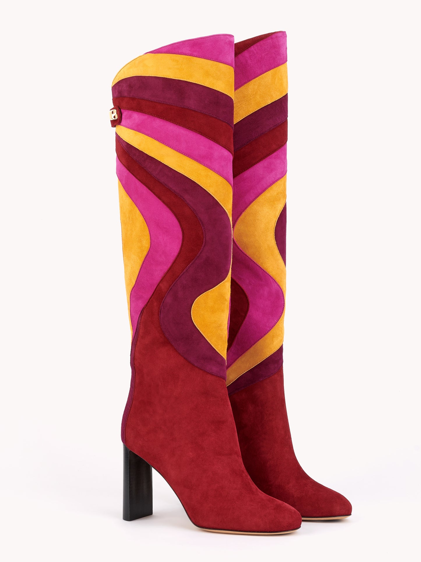 Bottes Aurora en suede Bordeaux 