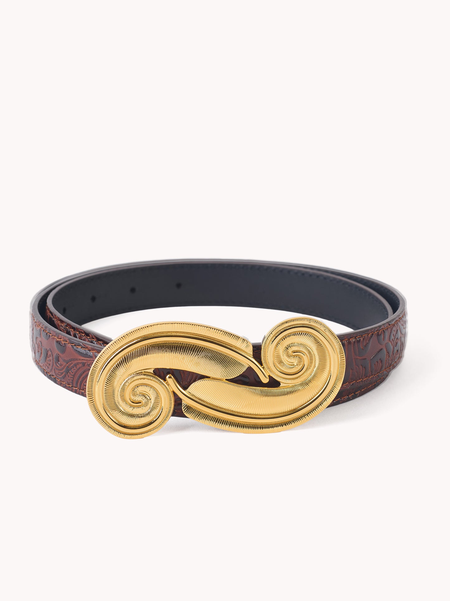 Charro Borgia Brown Pecan Leather Belt