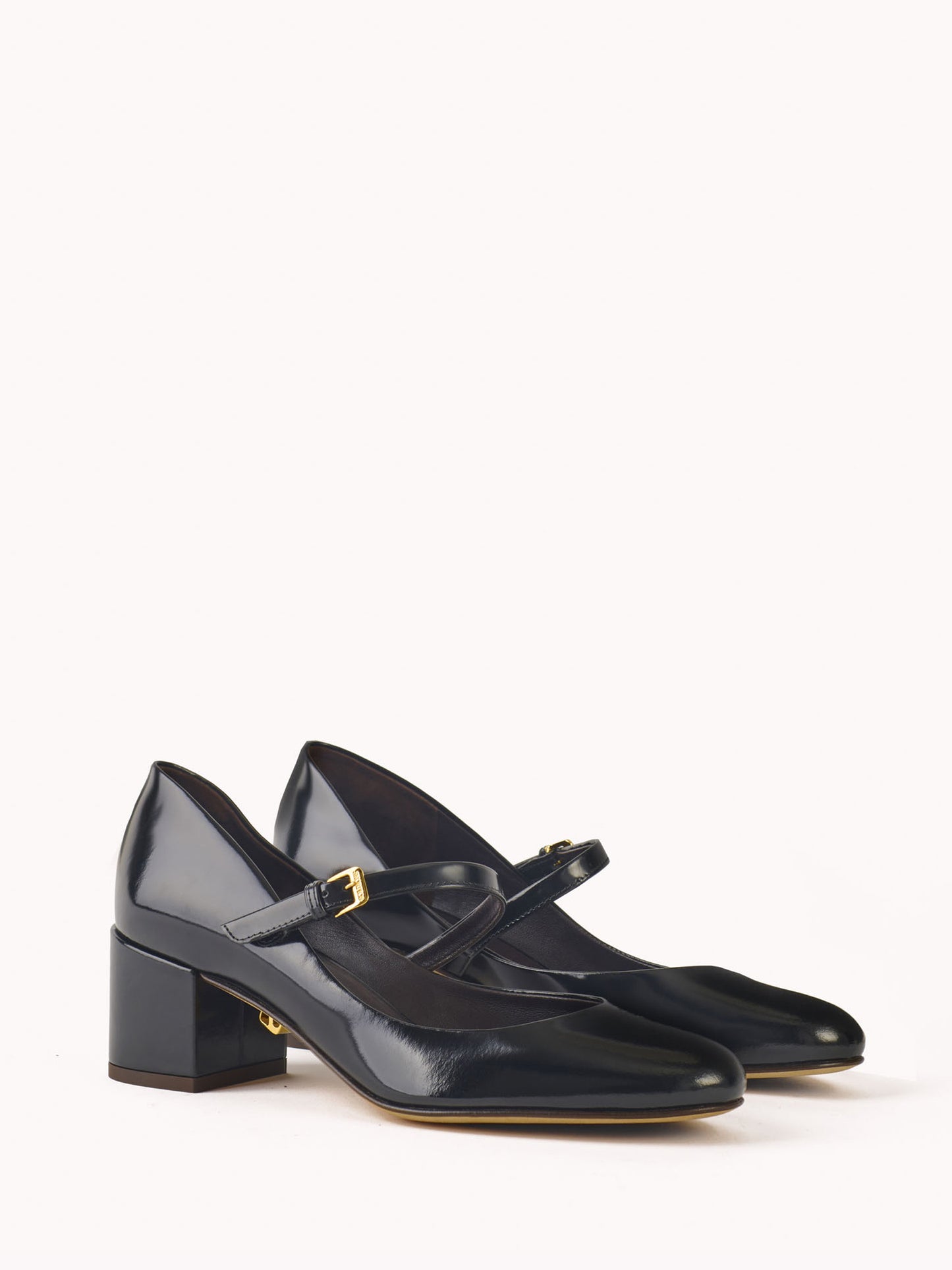 Babies Jane mid-heel black leather