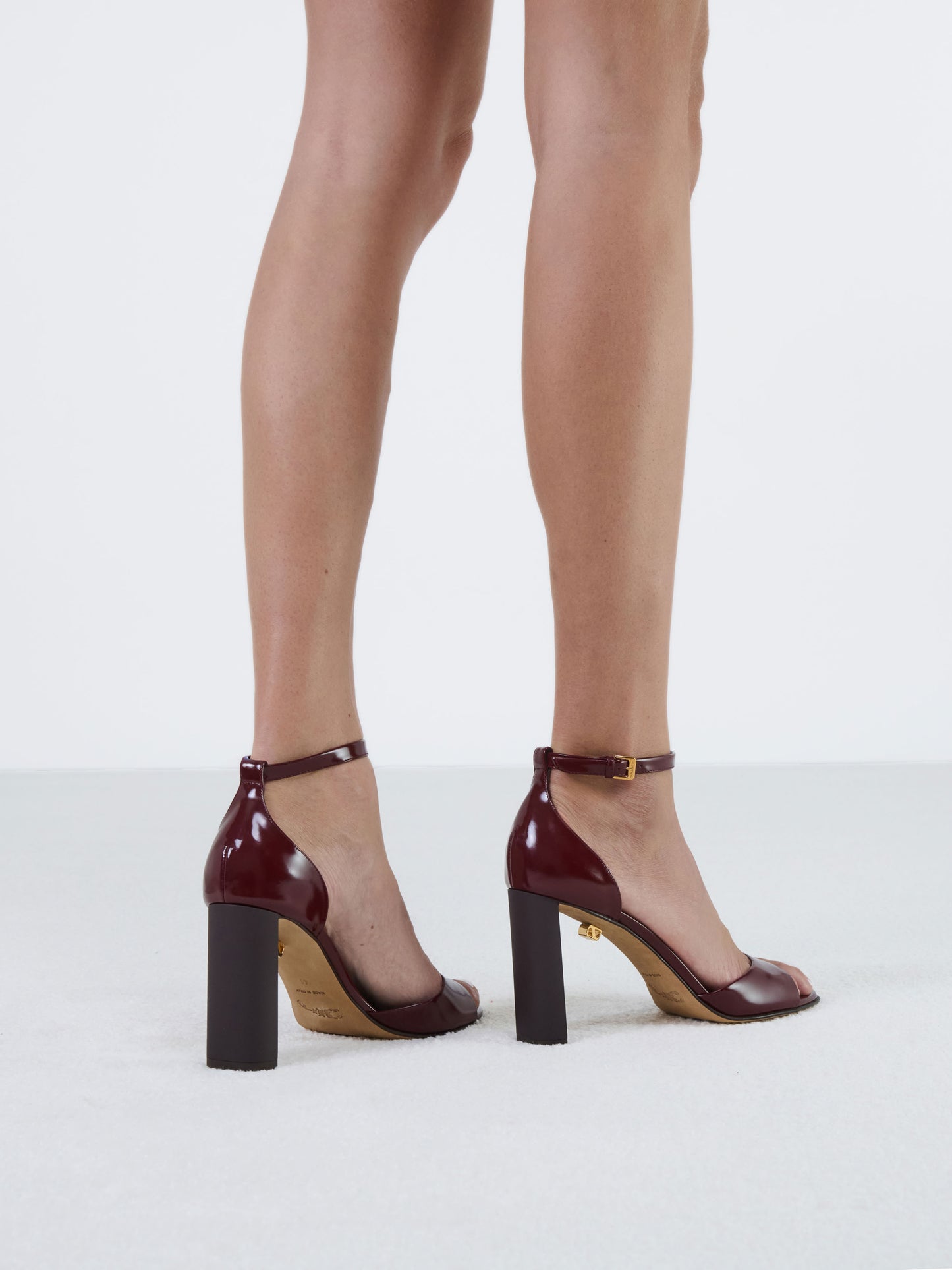 Valentina high-heel Burgundy Leather